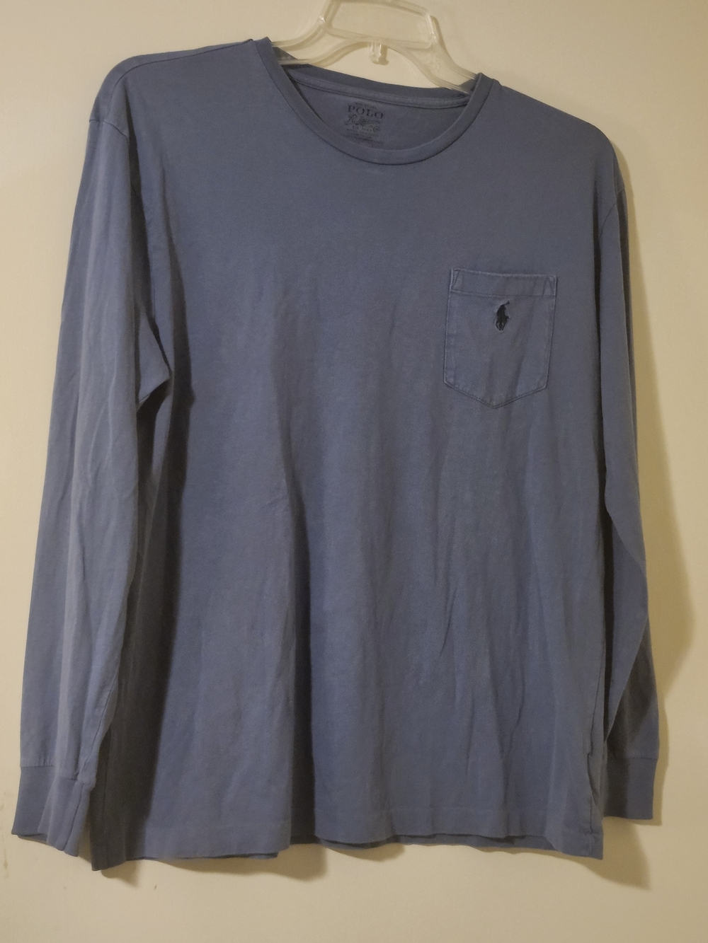 Polo by Ralph Lauren Men's Long-Sleeve Pocket Tee - Blue